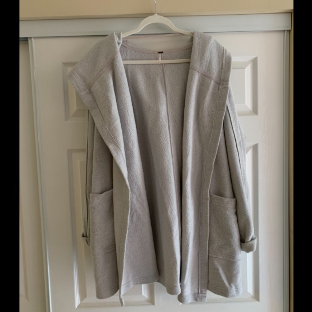 Free People cozy hooded cardigan sweater